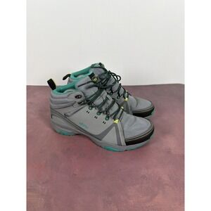 Ahnu Alamere Hiking Boots Women's 10.5 Grey Mid Lace Up Waterproof 1014753MEGY